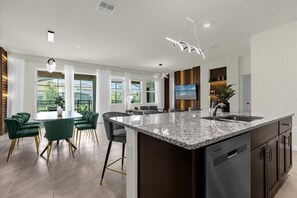 House, 5 Bedrooms | Private kitchen - Movie Theater Private Pool Home 5 Bed In Solterra 5 Bedroom Home by Redawning (Davenport)