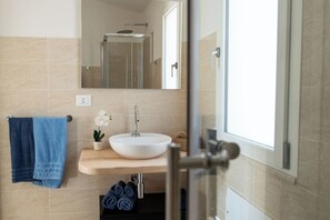 淋浴设施、吹风机、坐浴桶、毛巾