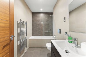 Hair dryer, towels
