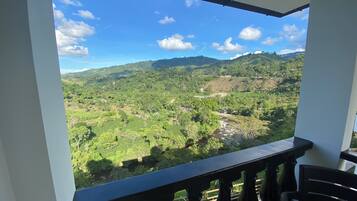 Habitación triple familiar | Vista del balcón