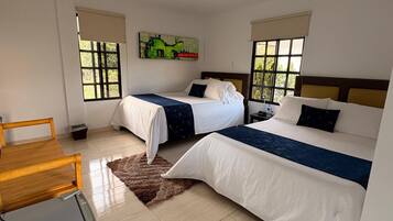 Down comforters, free WiFi, bed sheets