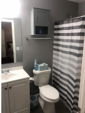Shower, hair dryer, towels, soap - Quiet 3-bedroom Condo on the end of the block. (Grand Island)