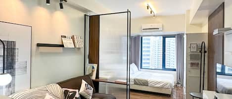 1 chambre, coffres-forts dans les chambres, bureau, Wi-Fi gratuit