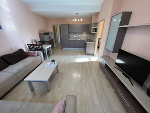 Appartement, 1 kingsize bed met slaapbank | Woonruimte