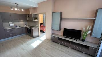 Apartment, 1 King-Bett und Schlafsofa | Innenbereich