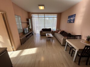 Apartment, 1 King Bed with Sofa bed | Living area - Lovely Apartment in Riga, Free Park, Near Airport (Riga)