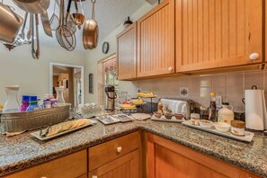 Fridge, microwave, coffee/tea maker