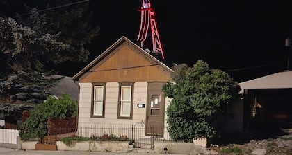 Miner's cottage adjacent to the Orignal stage and music complex