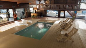 2 indoor pools, open 3:00 PM to 8:00 PM, pool loungers - Valgranda Wellness & Spa Hotel (Val di Zoldo)