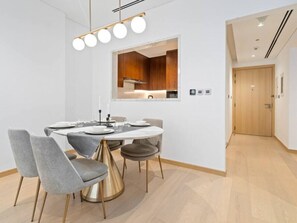 Dining - Elegant Apartment Amidst Vibrant Area With Balcony (Dubai)