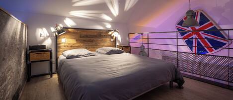 1 habitación y ropa de cama