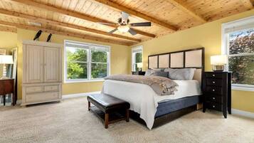 4 bedrooms, iron/ironing board, travel crib, WiFi