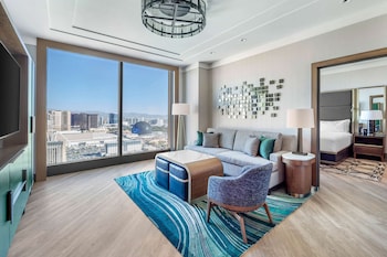 Flat-screen TV, streaming services at Hilton Club Elara Las Vegas