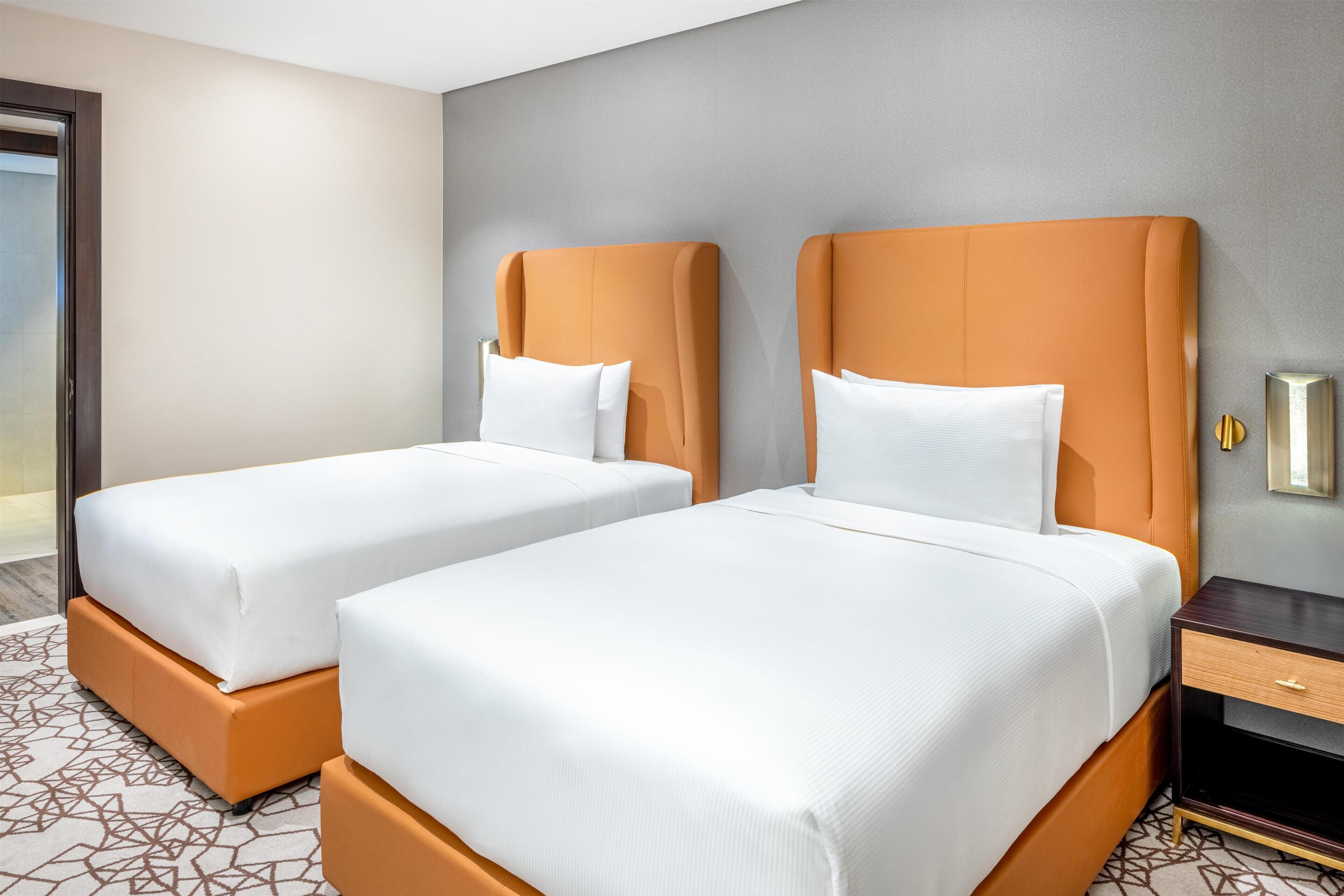 Suite, 2 Bedrooms (Lounge Access) | Minibar, in-room safe, desk, laptop workspace