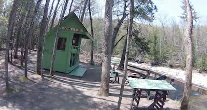 White Mountain Riverside lean to/tent site