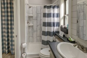 Hair dryer, towels