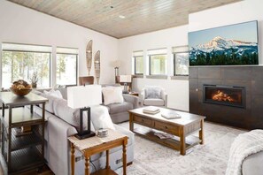 TV, fireplace, stereo, offices