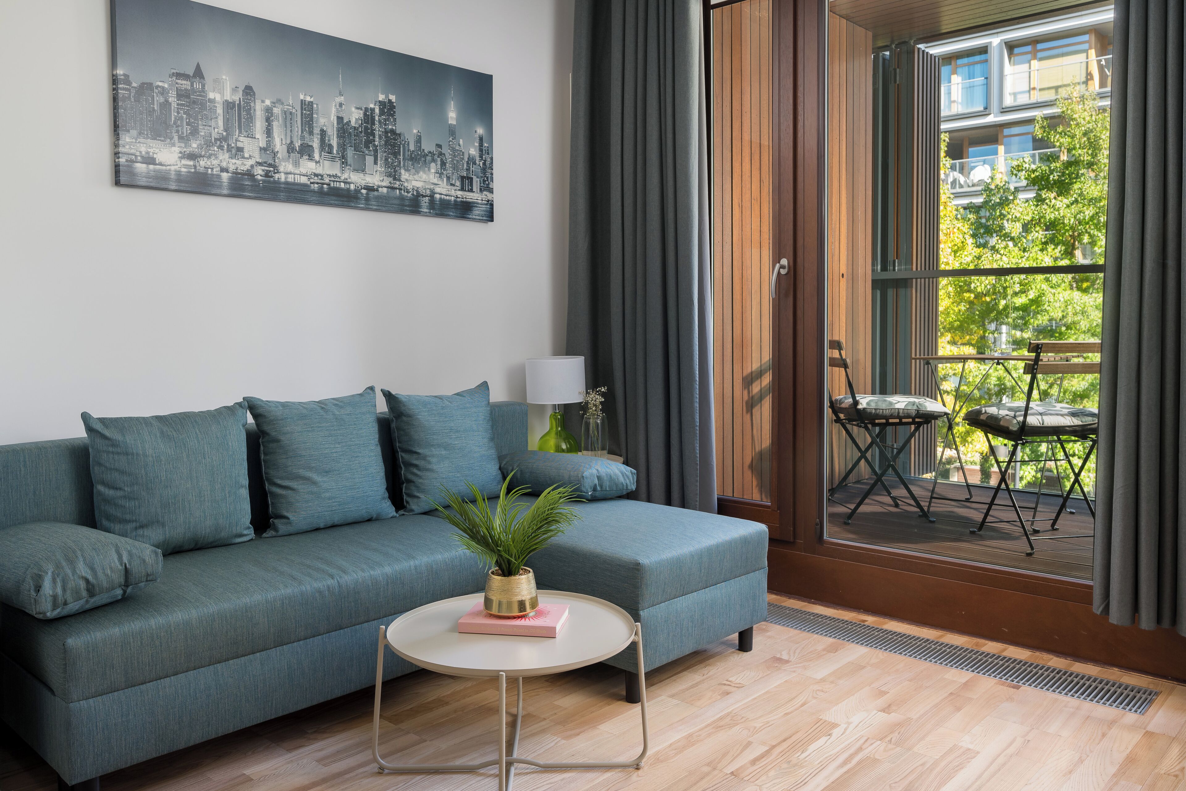 Superior Apartment | Living room | 40-inch flat-screen TV with cable channels