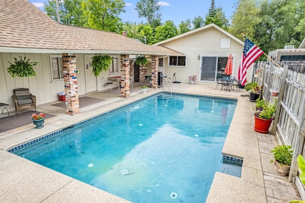 Kick back and relax around the pool