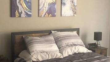1 bedroom, iron/ironing board, travel crib, free WiFi