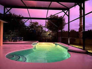 A heated pool