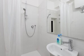 Shower, hair dryer