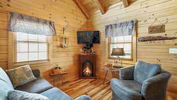 Fernseher, Kamin