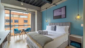 1 habitaciĂłn y ropa de cama de alta calidad