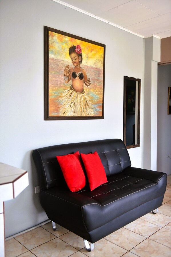 Superior Studio | Living area | 50-inch Smart TV with digital channels, Netflix, pay movies