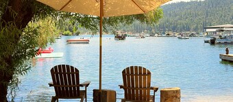 Lakefront cabin with Private Beach and Dock, Stargazing dome and Forest Cottage!