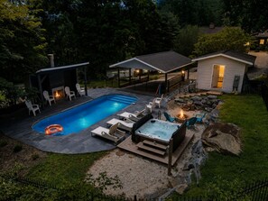 Pool - Mountaintop Ridge | Near Asheville with Pool, Fire Pit, and Ranging Views (Fairview)