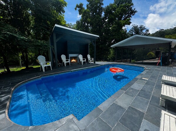Pool - Mountaintop Ridge | Near Asheville with Pool, Fire Pit, and Ranging Views (Fairview)