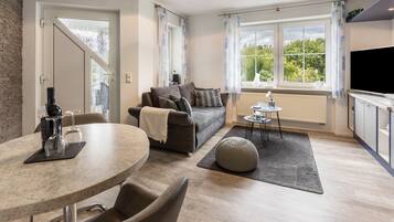 Télévision, table de tennis de table, chaßne hi-fi