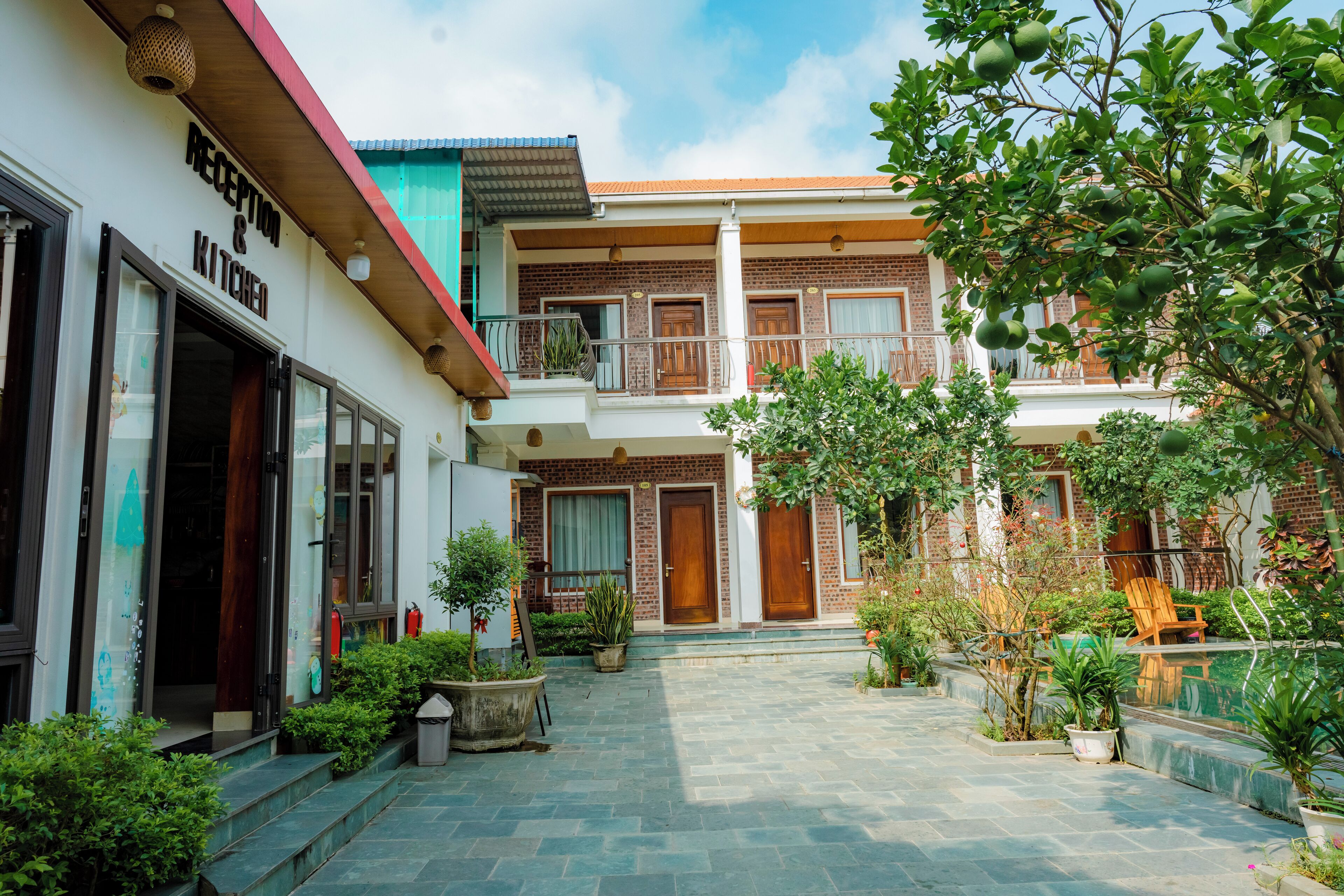 Fachada de la propiedad