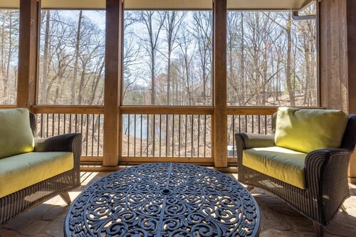 Lakefront | Private Dock | Roomy Home at Lake Lanier | 2 Kitchens | Secluded Location
