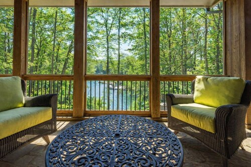 Lakefront Retreat on Lake Lanier | Private Deep-Water Dock | 2 Kitchens | Peaceful, Secluded Escape