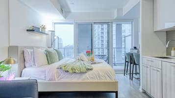 Studio Tiêu chuẩn | Màn/rèm cản sáng, bàn ủi/dụng cụ ủi quần áo