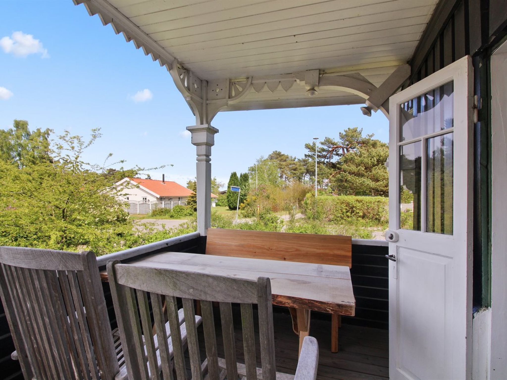 屋外ダイニングエリア