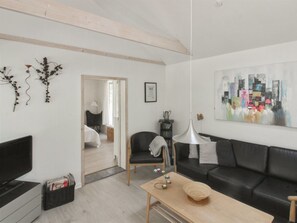 Televisie en een open haard