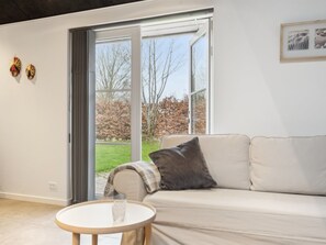 TV, fireplace, table football