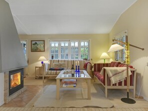 TV, fireplace, DVD player