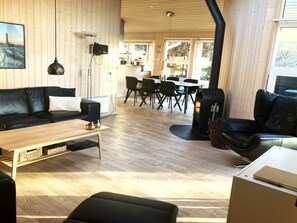 Télévision, cheminée