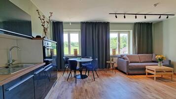 Familie appartement | 1 slaapkamer, een strijkplank/strijkijzer, gratis wifi, beddengoed