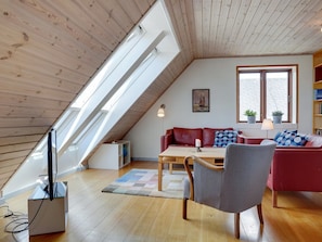 TV, fireplace, DVD player