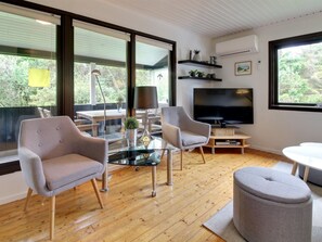 TV, fireplace, DVD player