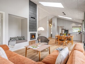 TV, fireplace - "Alena" - 1km from the sea by Interhome (Vejers Strand)