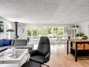 TV, fireplace, DVD player