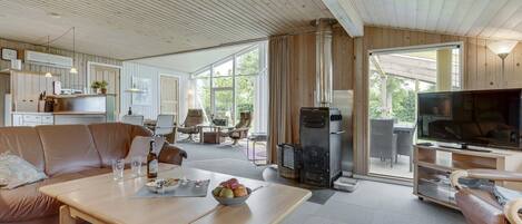 TV, fireplace, DVD player