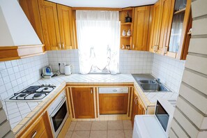 Classic House | Private kitchen | Full-sized fridge, microwave, oven, stovetop - Vineyard cottage Cvitkovič (Crnomelj)