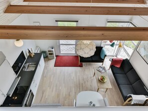 Televisie en een open haard